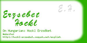 erzsebet hockl business card